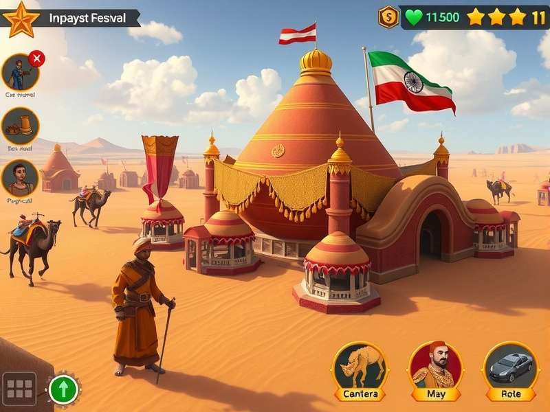 Sandy Warriors Desert Clash resource management interface